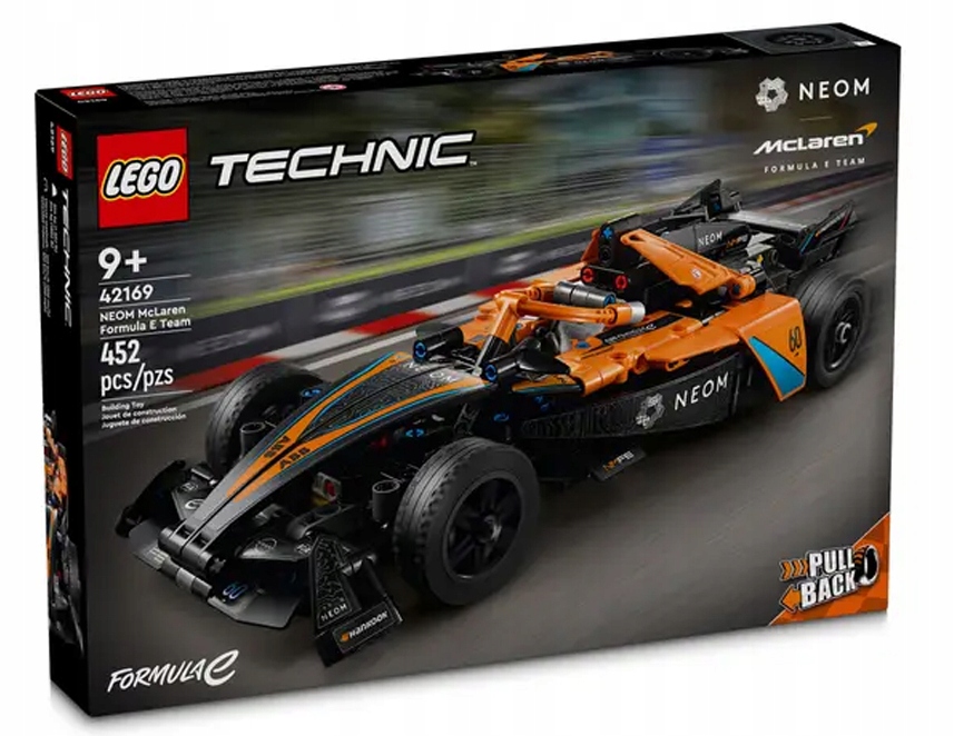 Sada Lego Technic Stavebnice Neom Mclaren Formula E Race Car 42169
