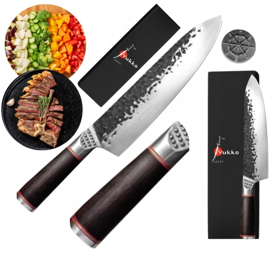 Nůž japonský šéfkuchaře velmi ostrý na krájení univerzální Yukko Japan