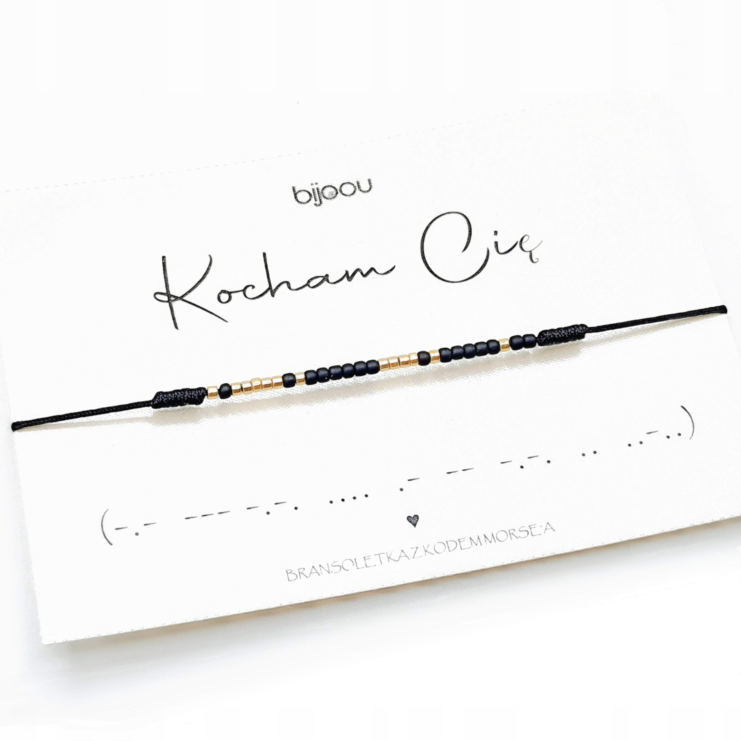 

Bransoletka sznurek kod Morsa Kocham Cię