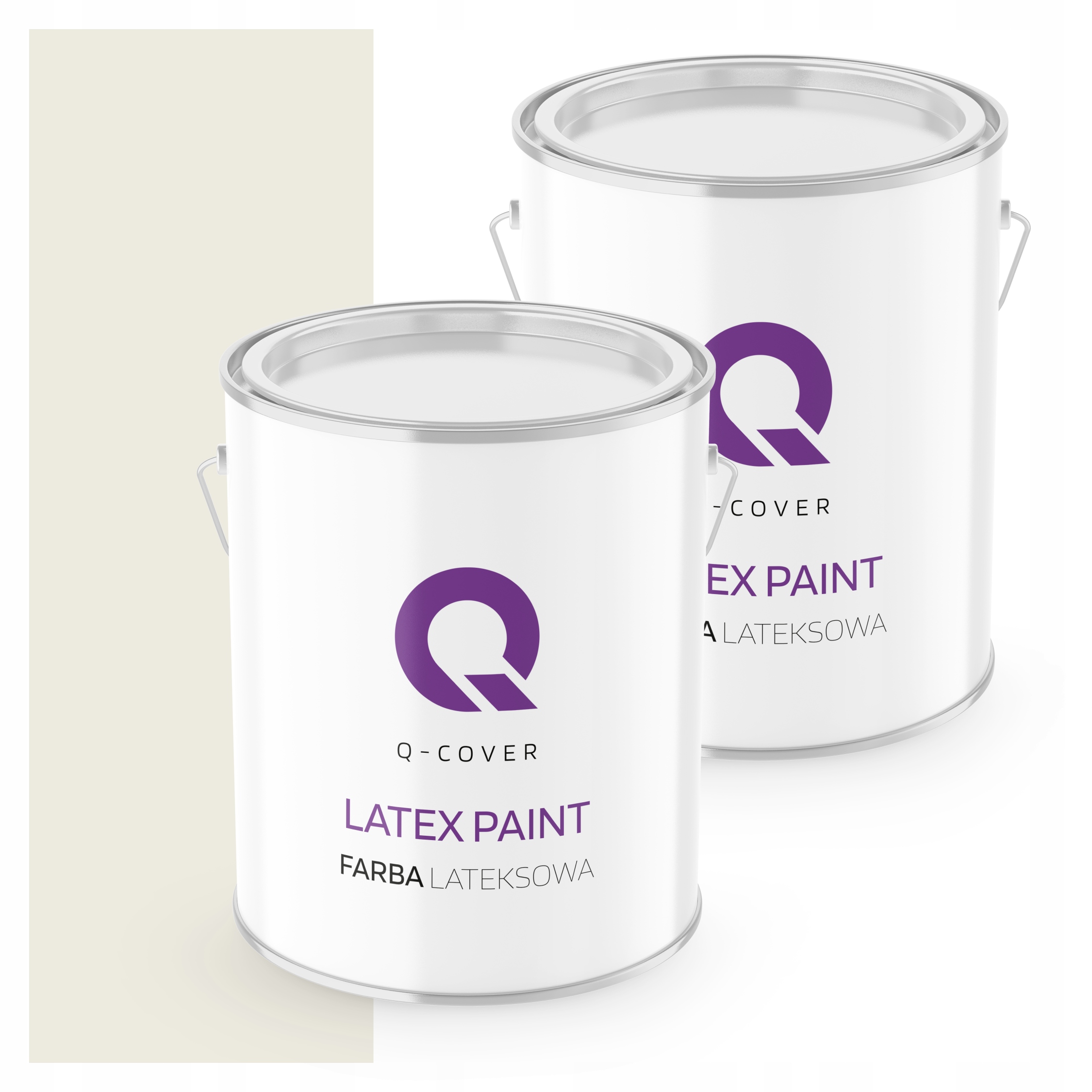 Hlboká Latexová Farba Matná 2L Biela Zlomená Do Teplého Šedého H0007