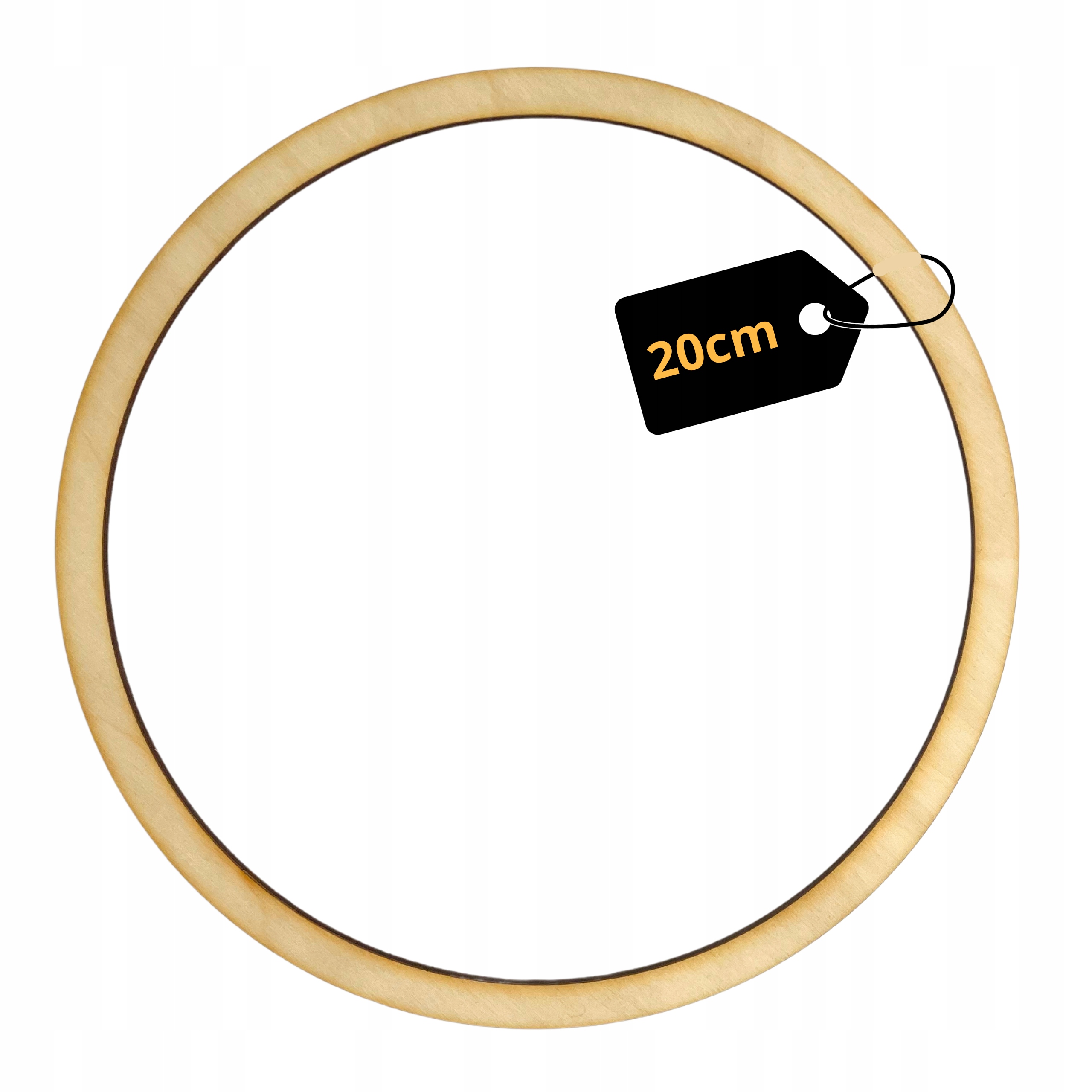 Obręcz drewniana 20cm DO MAKRAMY KOŁO DO ŁAPACZA SNÓW