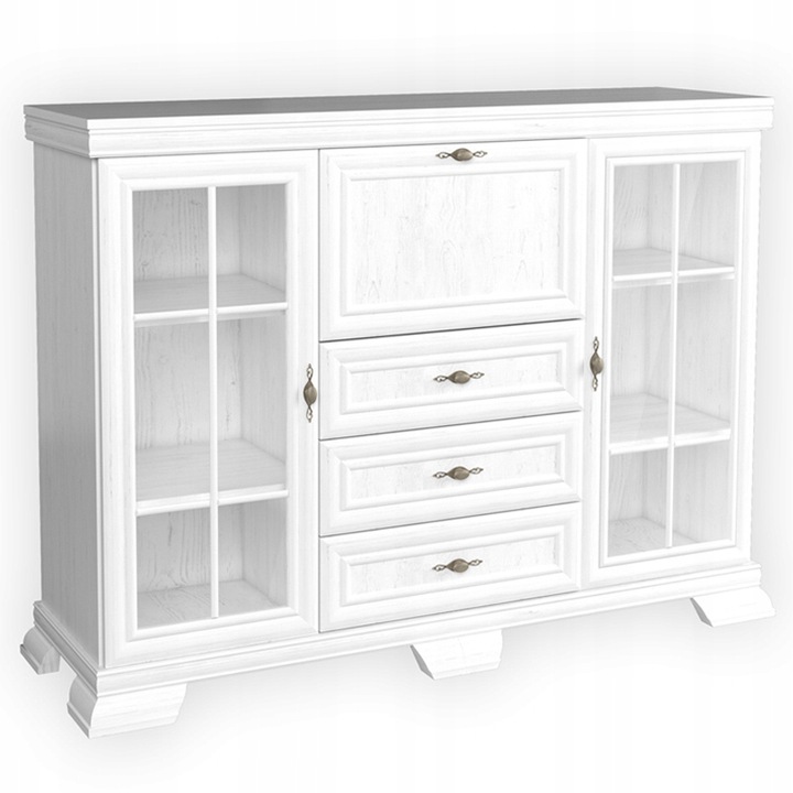 KOMODA ZE SZKŁEM BAREK KORA KK6 GAŁA MEBLE