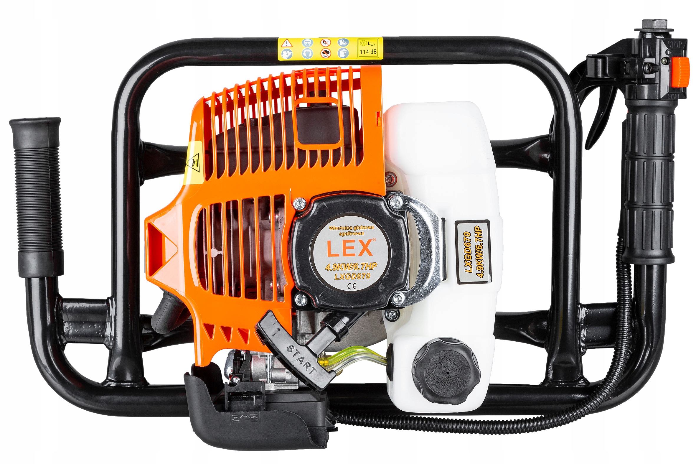 WIERTNICA GLEBOWA ŚWIDER SPALINOWY DO GLEBY ZIEMI 3 WIERTŁA PRZEDŁUŻKA MOC Moc silnika spalinowego 6.7 KM