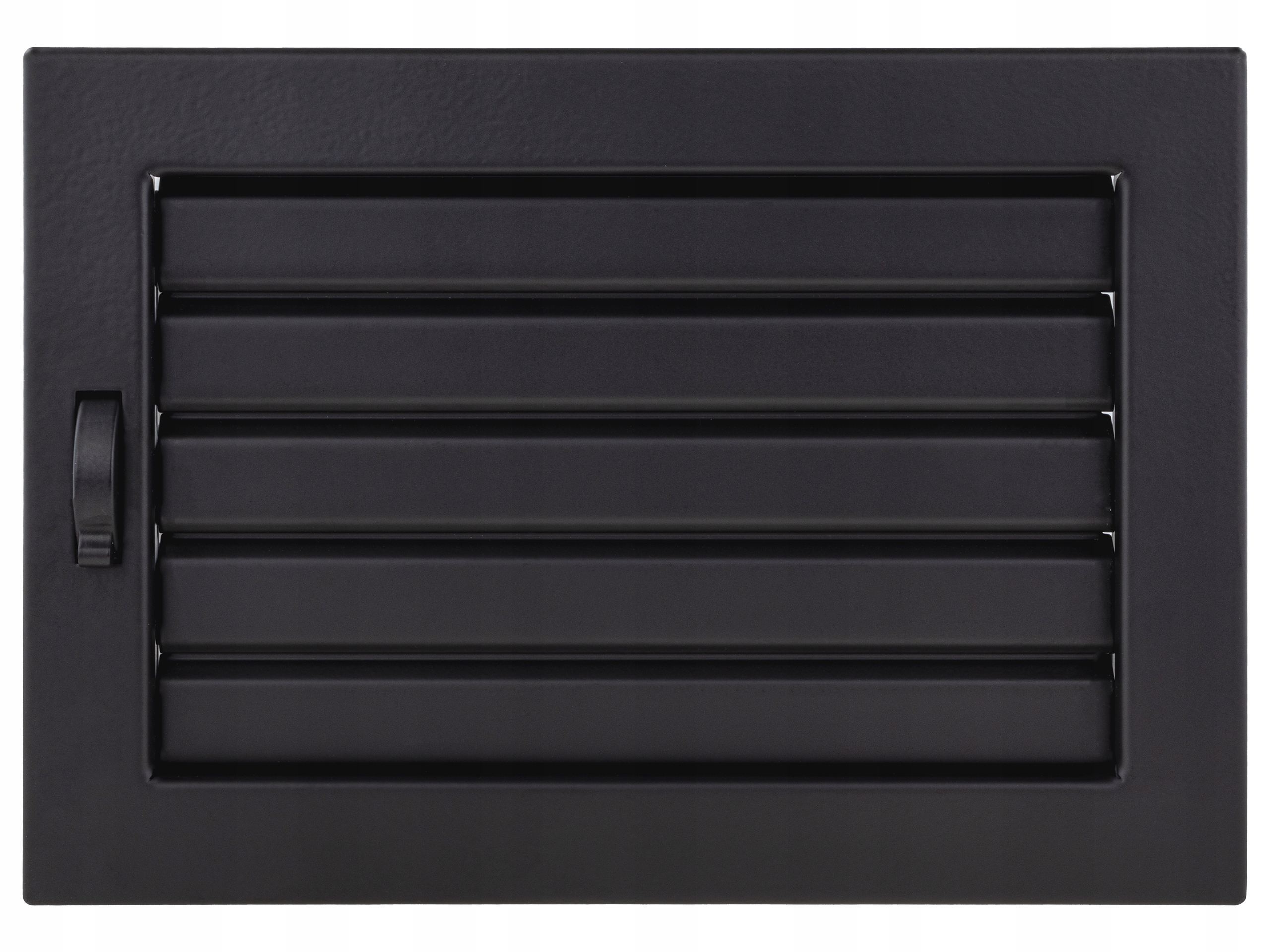 KRATKA KOMINKOWA, WENTYLACYJNA VENTLAB 240x170 Z ŻALUZJĄ RUCHOMĄ CZARNA