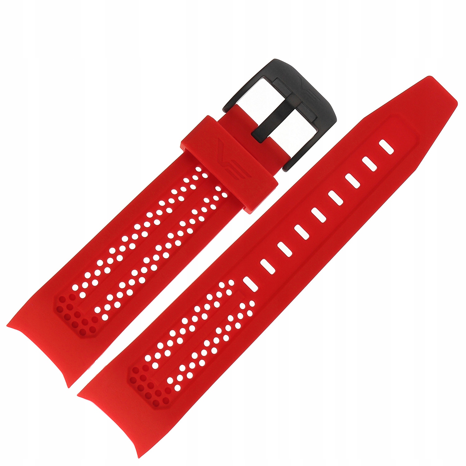 Pásek Atomic Age Silikon (C699) červený, černá barva