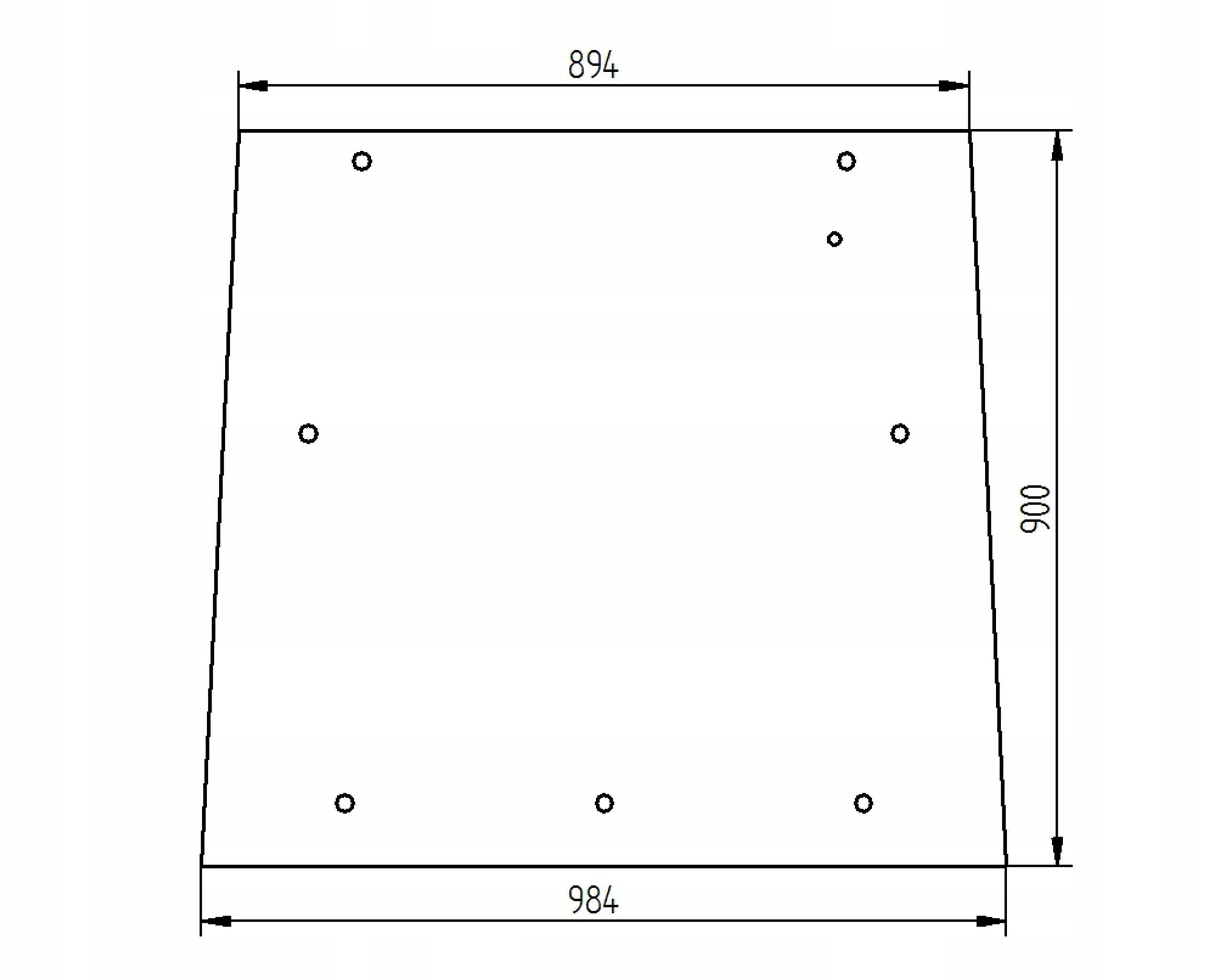 sklo Massey Ferguson 3000 3100 3600 zadní zelené