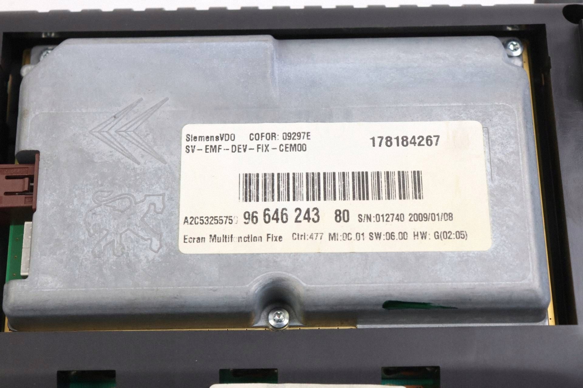 CITROEN C4 e PICASSO modulo Display PANEL 9664624380 EUROPA