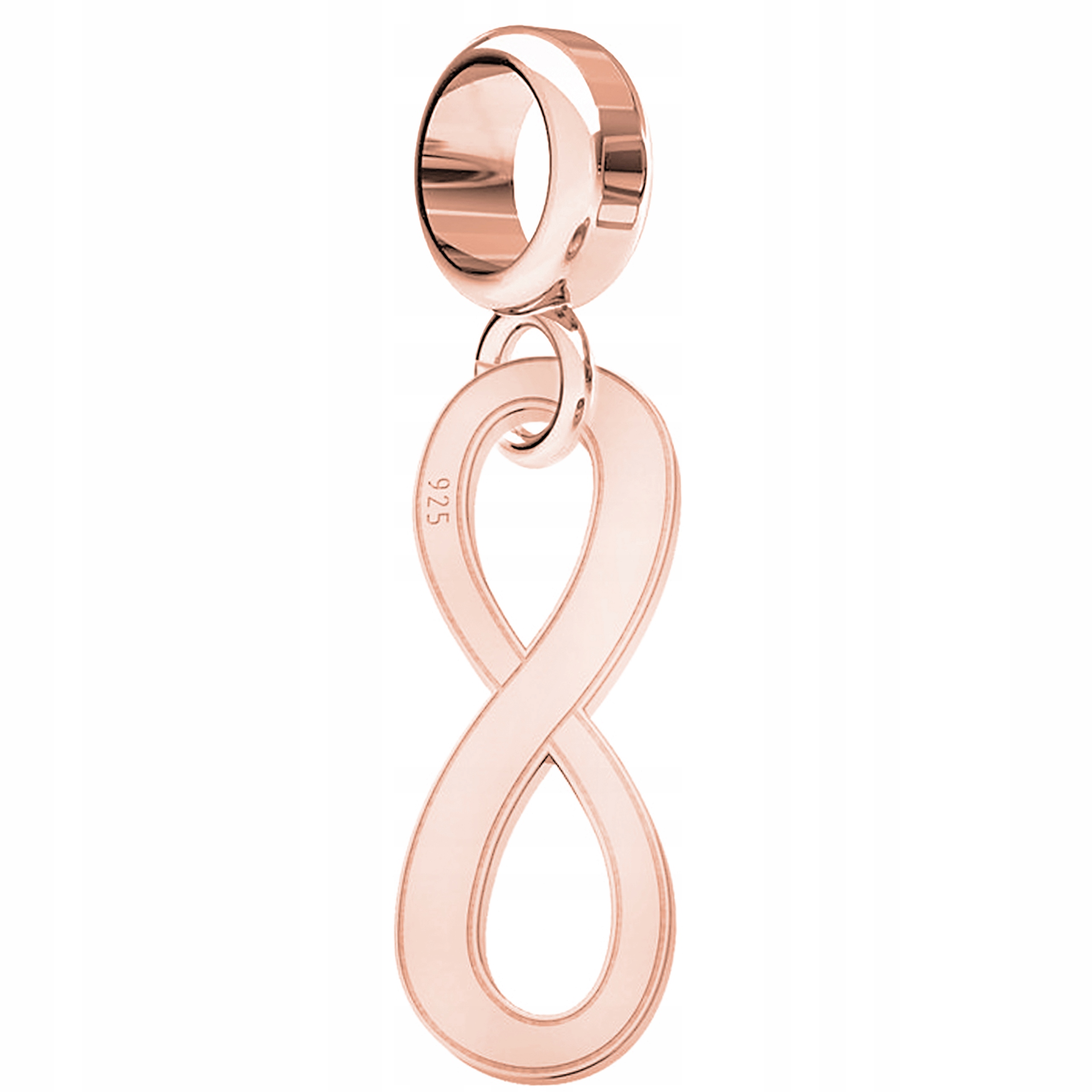 Charms Pozlacený s nekonečnem Infinity Plech s osmičkou Stříbro 925