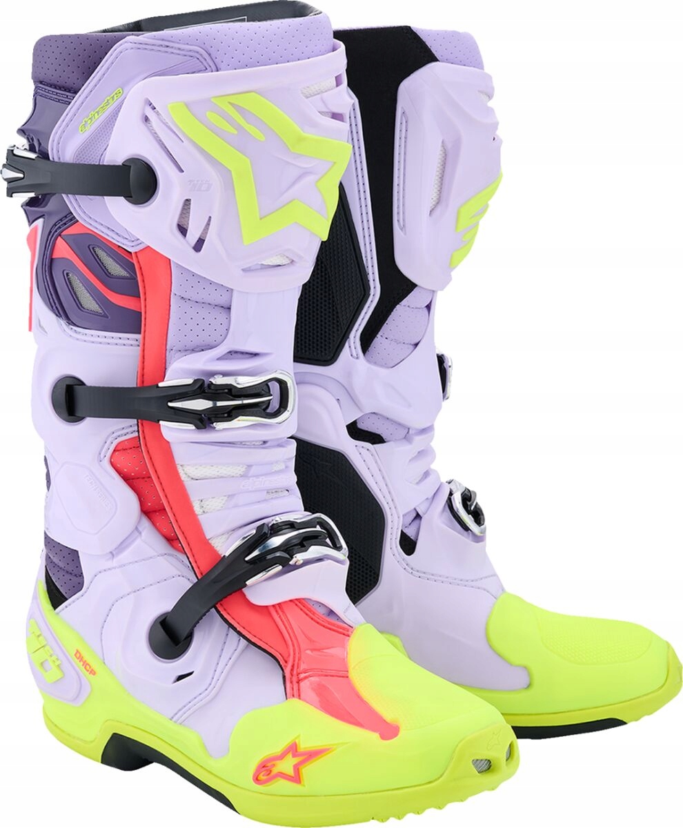 Krížové Topánky Alpinestars Tech 10 Supervented Fialovo-žlté 44,5 (10)