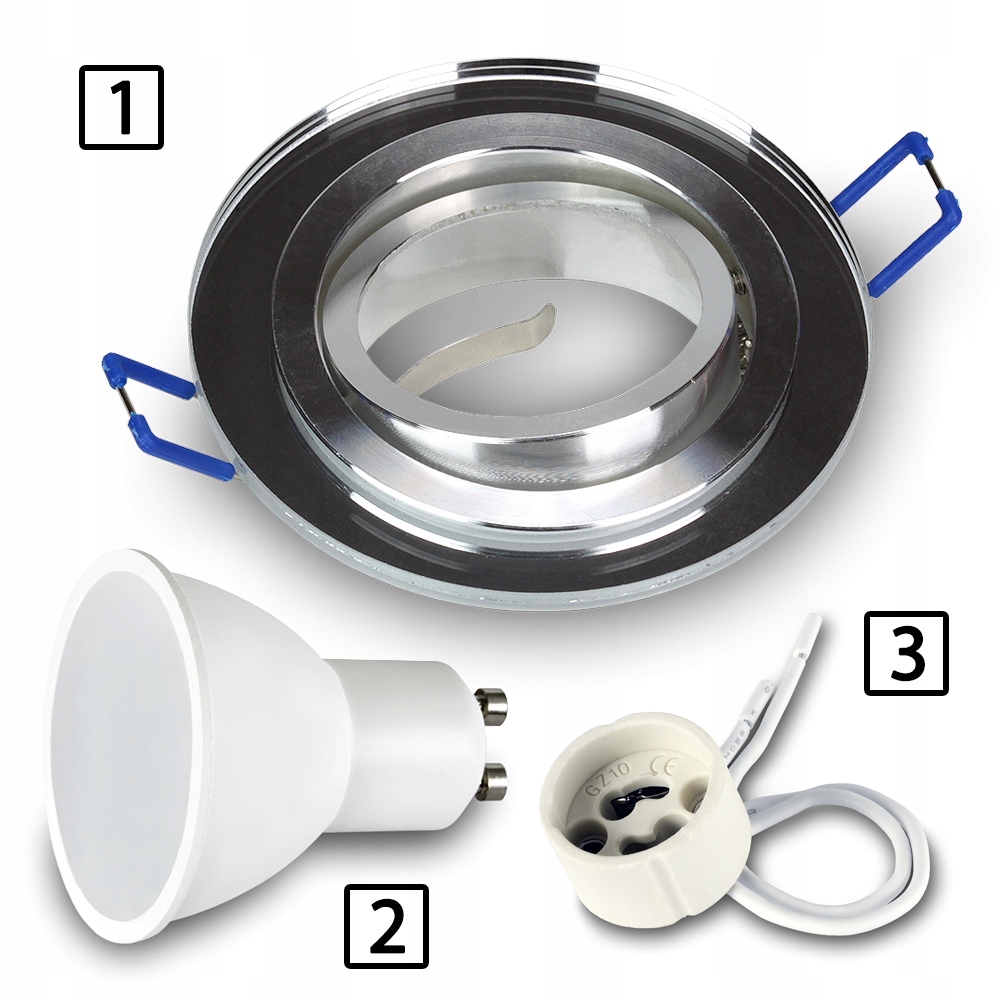 Oprawa halogenowa LUSTRO OKRĄGŁA RUCHOMA do LED Kod producenta RIK-10 LUSTRO