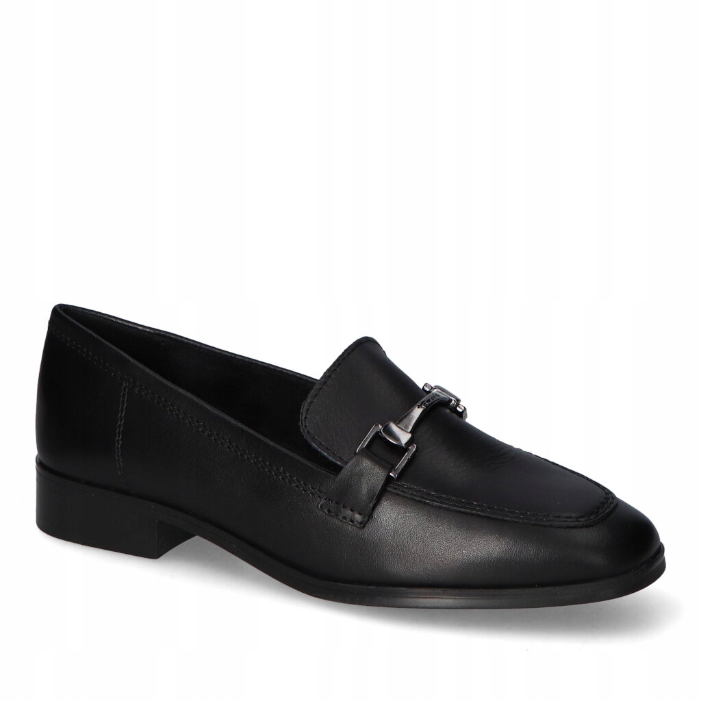 Mokasíny Polobotky Dámské Tamaris Černé Přírodní kůže 38