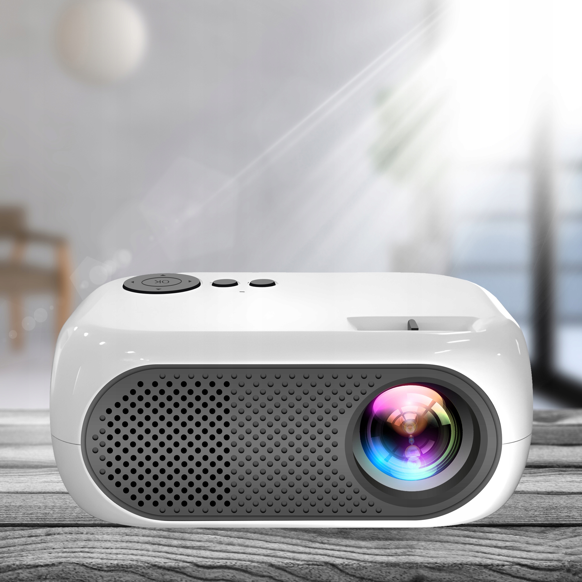 Rzutnik Mini Projektor Przenośny Wysoka Jakość Wyświetlanego Obrazu Full HD Kod producenta 5905794954636