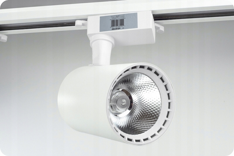 4x REFLEKTOR LED BIAŁA LAMPA SZYNOWA OŚWIETLENIE SUFITOWE SZYNOWE NA SZYNIE Kolor biały