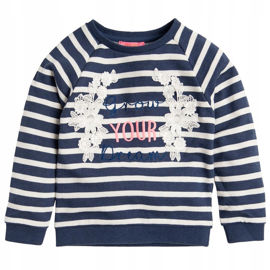 

Cool Club Bluza dziewczęca, paski, napis roz 104cm