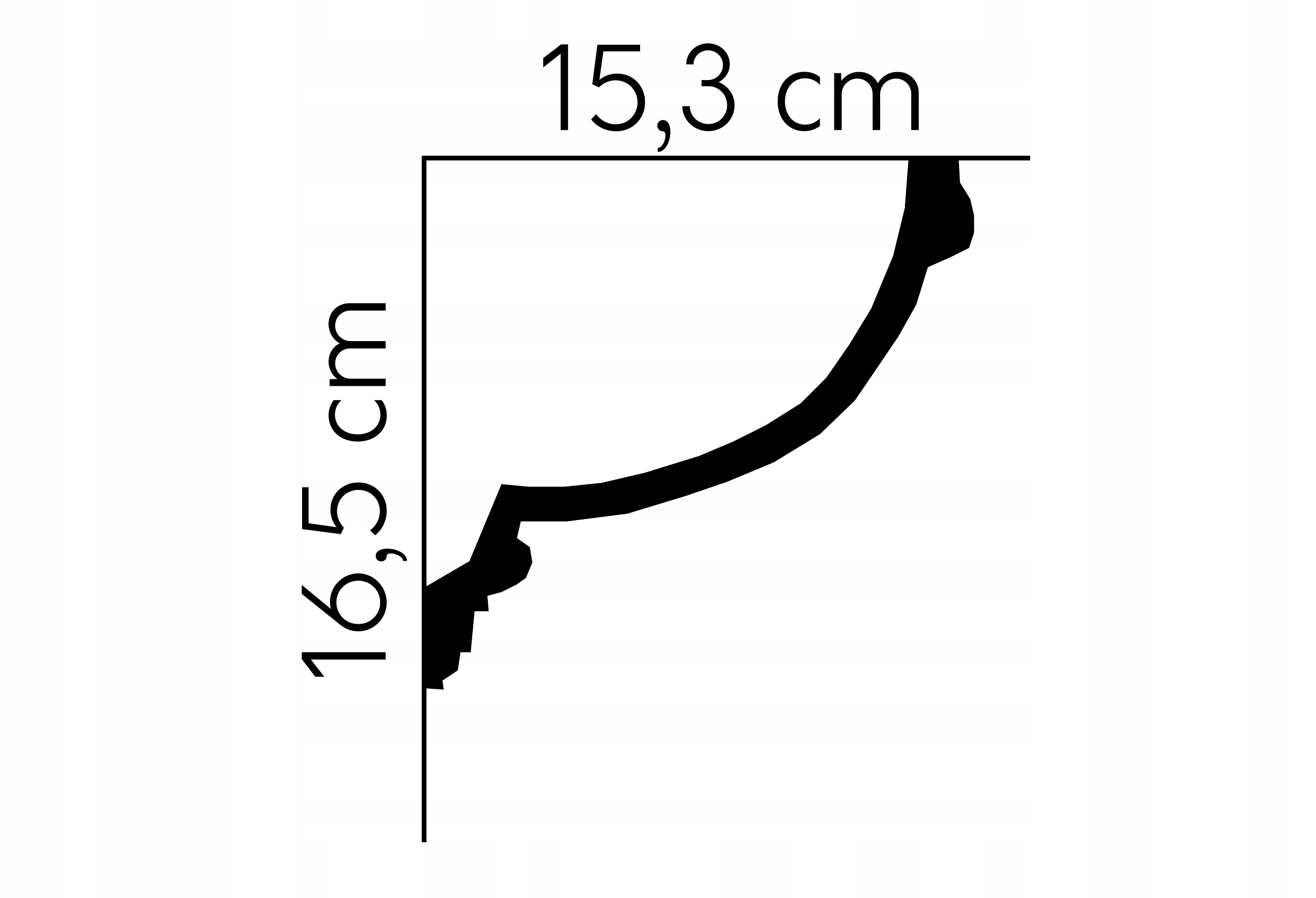 Listwa sufitowa gładka 15,8cm Mardom Decor MDB140 Marka Mardom decor