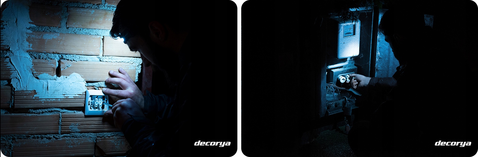 LATARKA LED CZOŁOWA CZOŁÓWKA LAMPKA NA GŁOWĘ AKUMULATOROWA INDUKCYJNA USB C Marka Decorya