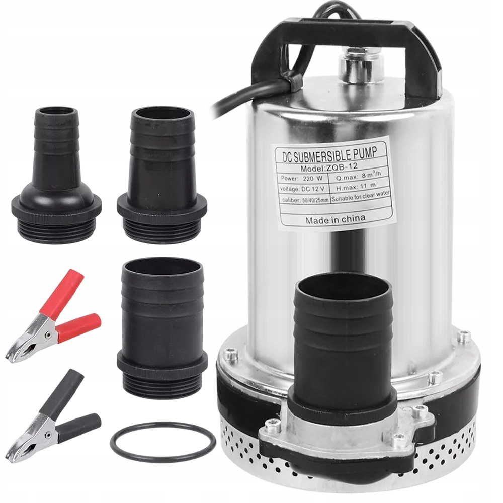 Ponorná Pumpa Na Vodu 12V nerezová ocel 8000L/h Kampera