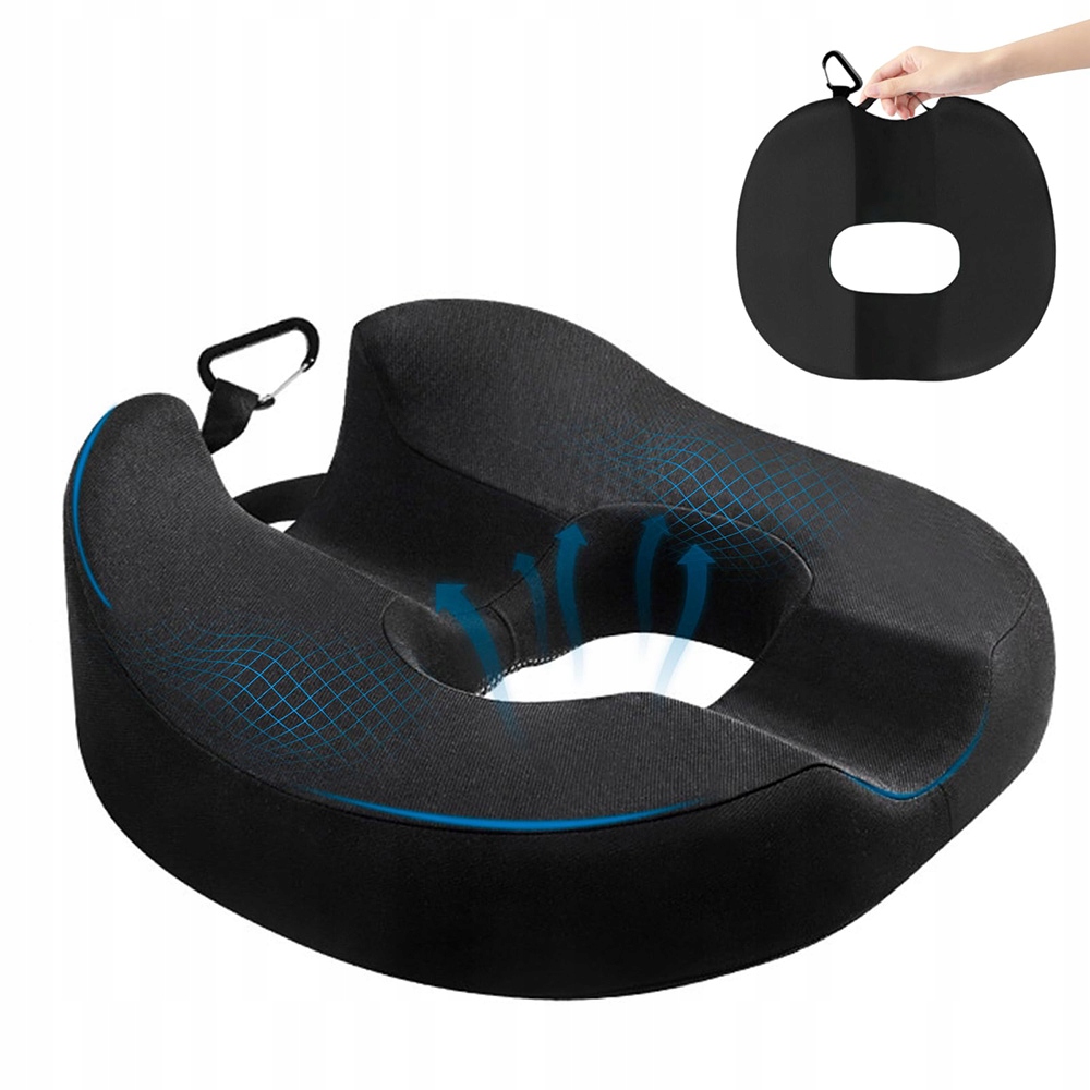 Ortopedyczna Poduszka Ergonomiczna Pączek na fotel do auta 45x38cm