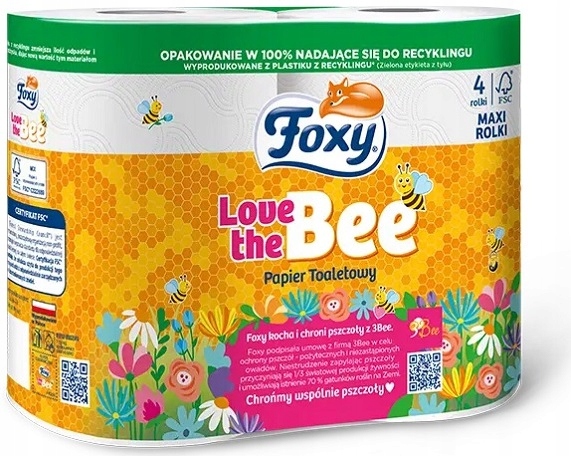

Foxy Love The Bee Papier Toaletowy Celuloza A'4