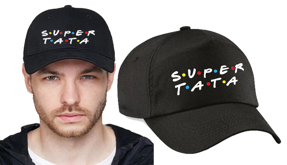 CZAPKA Z NADRUKIEM NA PREZENT SUPER TATA