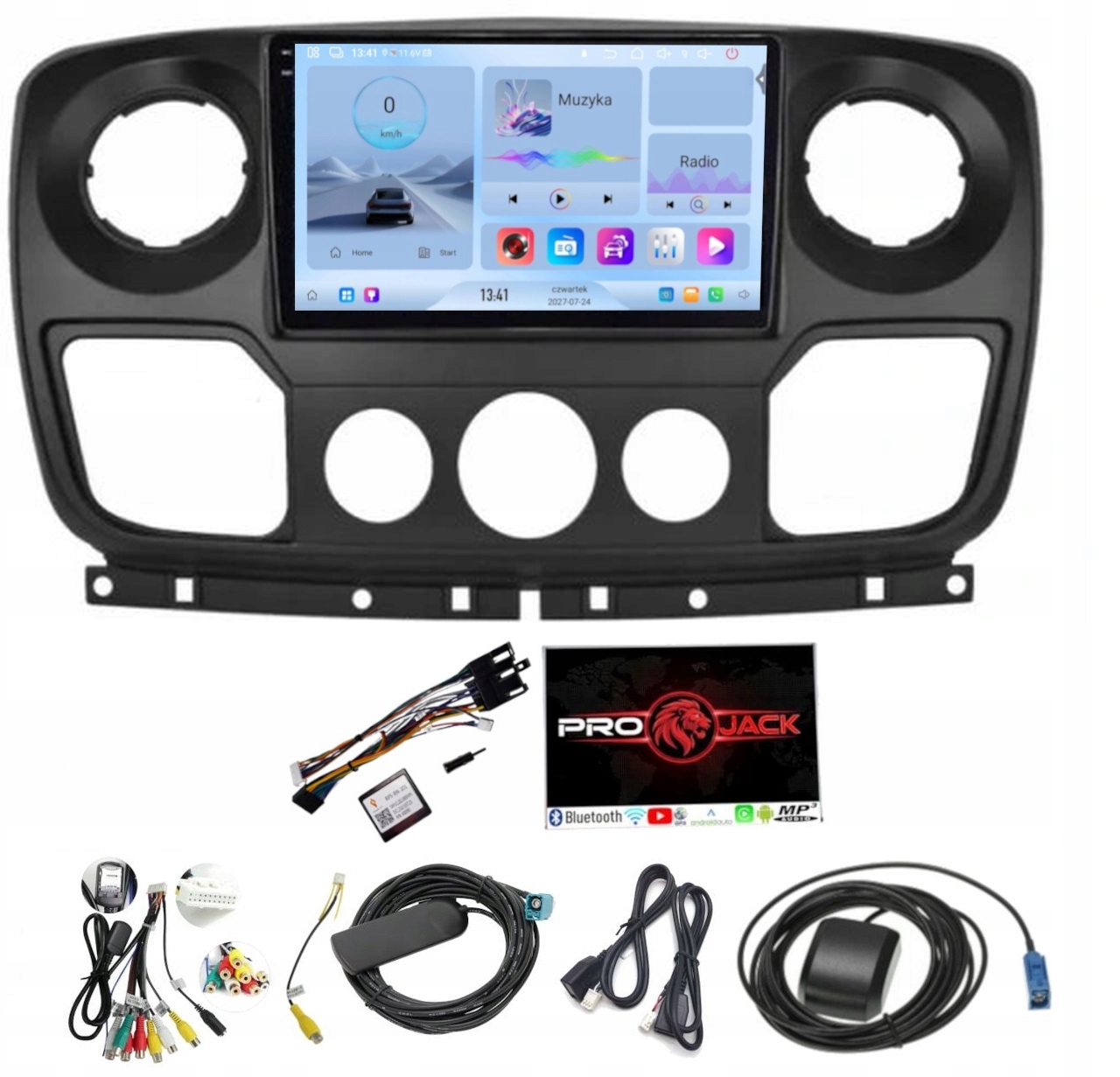 Rádio Navigácia Android Renault Master 2010-2022 Carplay Bt Wifi 4/64GB Sim