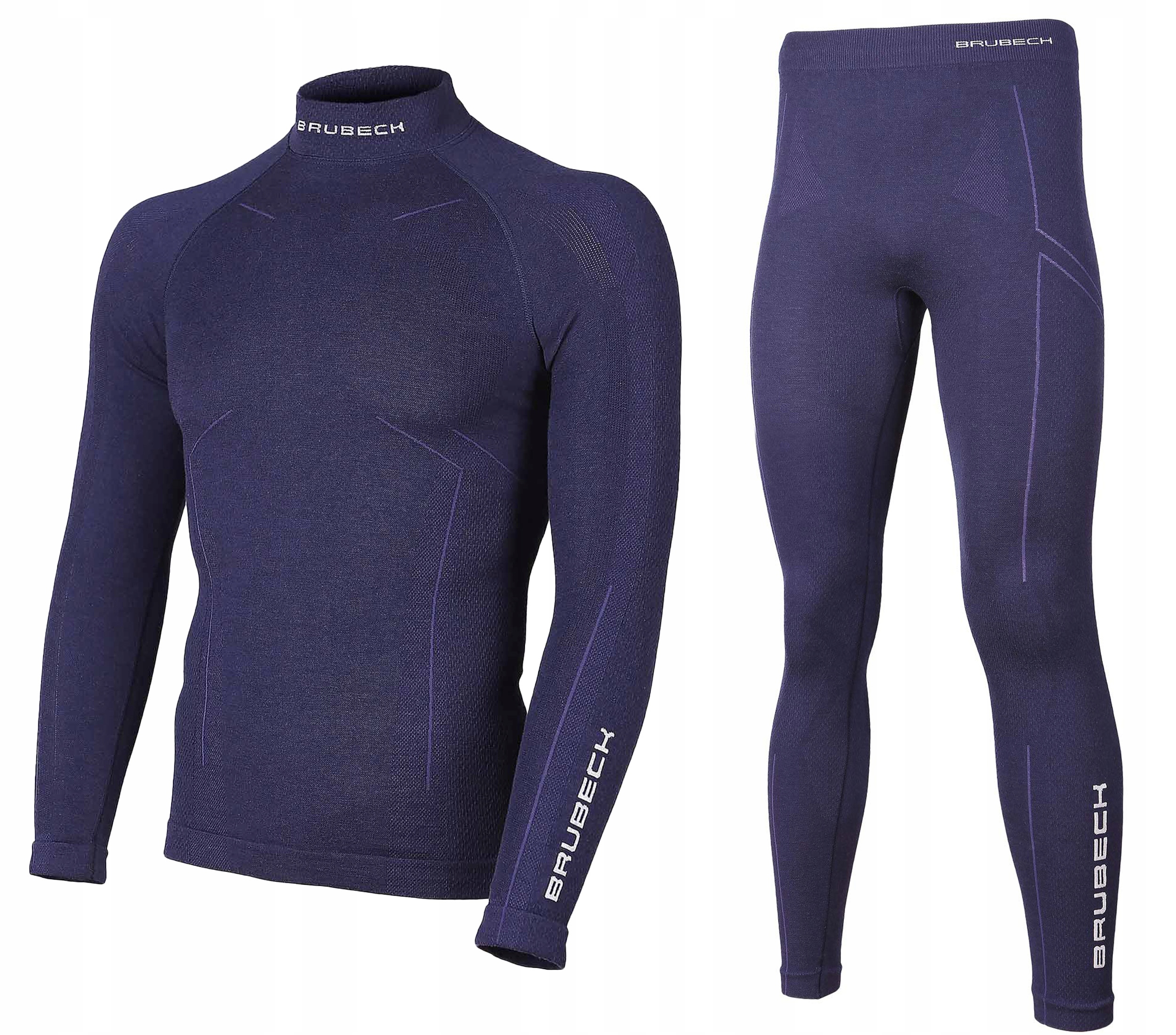 Bielizna Termiczna Męska Brubeck Extreme Wool Merino Komplet Bluza Spodnie