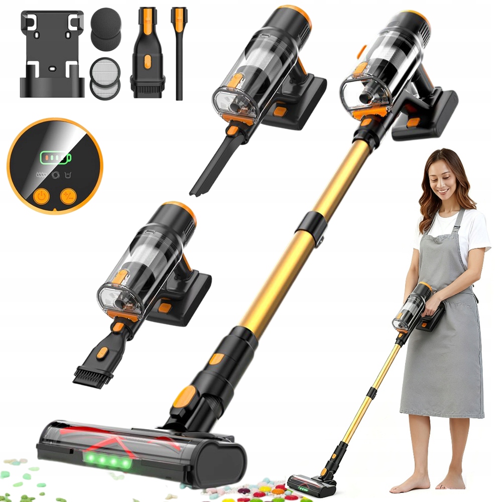 Odkurzacz Bezprzewodowy Pionowy Ręczny Led Domu 550W 50KPA Blossom DSV112A