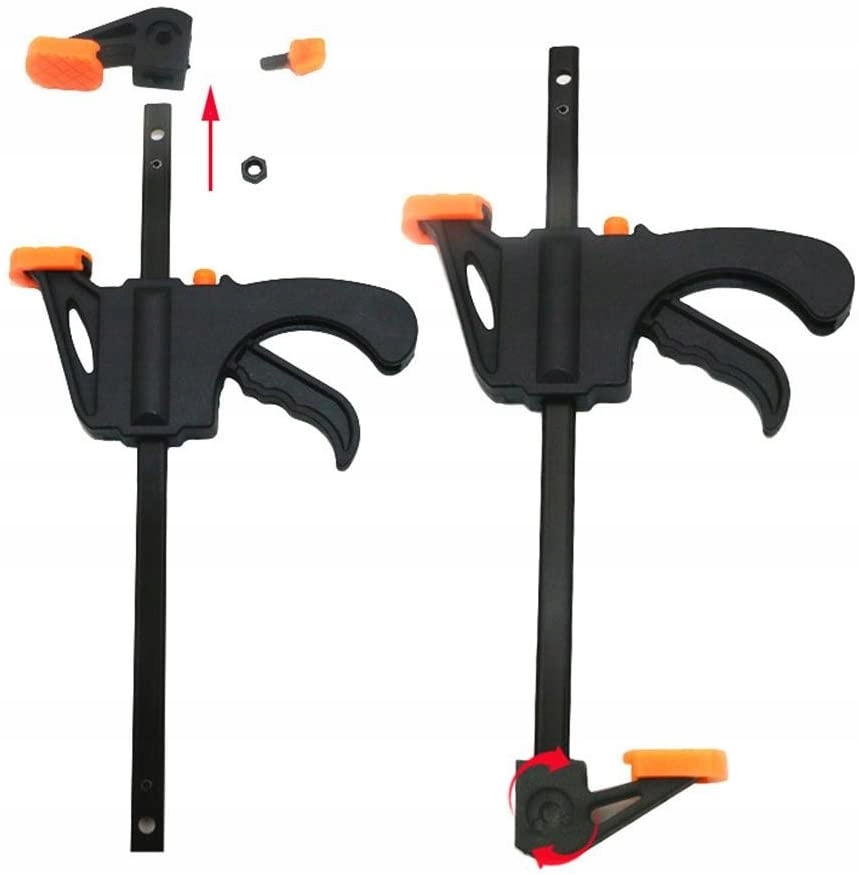 2x ŚCISK STOLARSKI JEDNORĘCZNY SZYBKOZACISKOWY 100 Marka Kraftverk