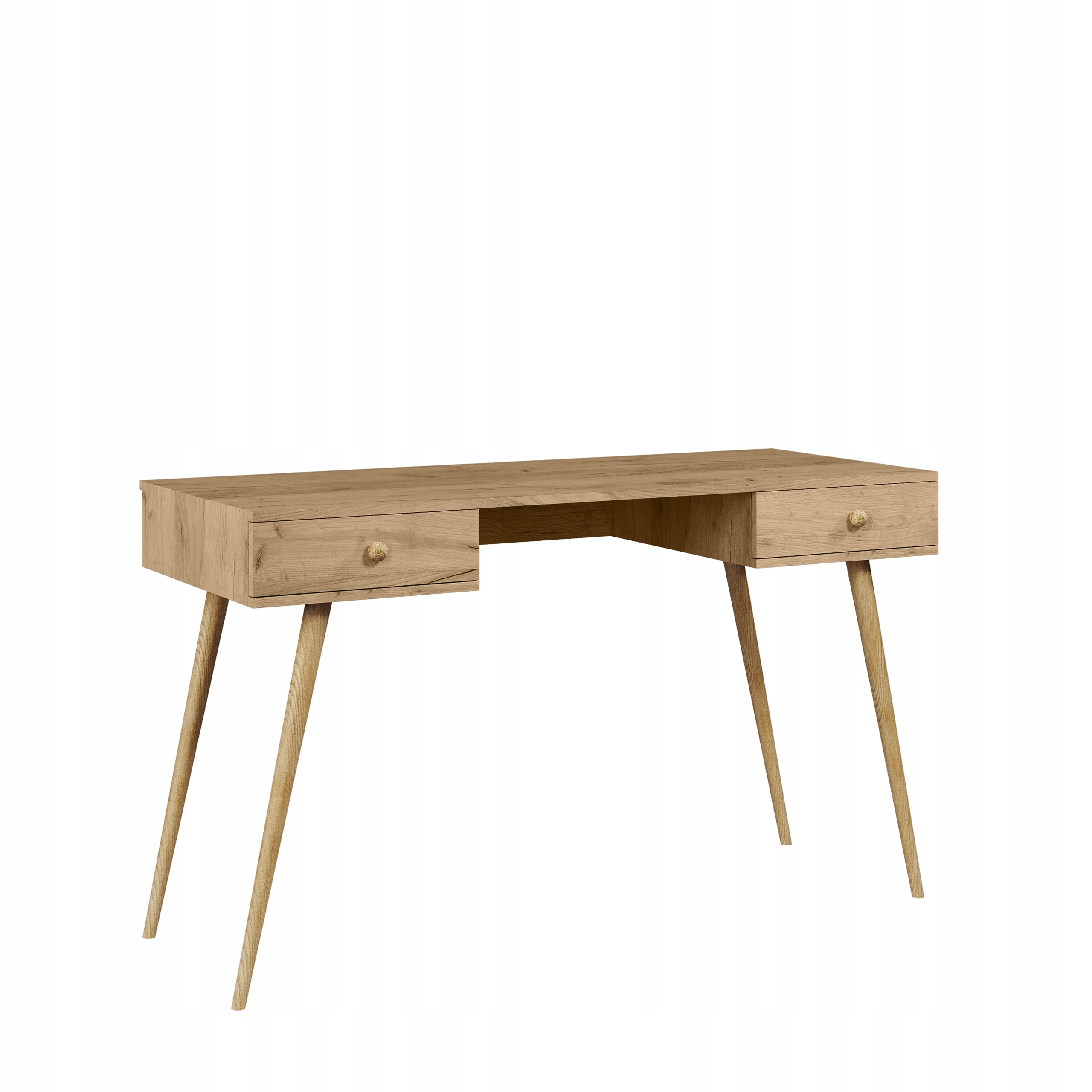 Biurko Boho w stylu skandynawskim Głębokość mebla 54 cm
