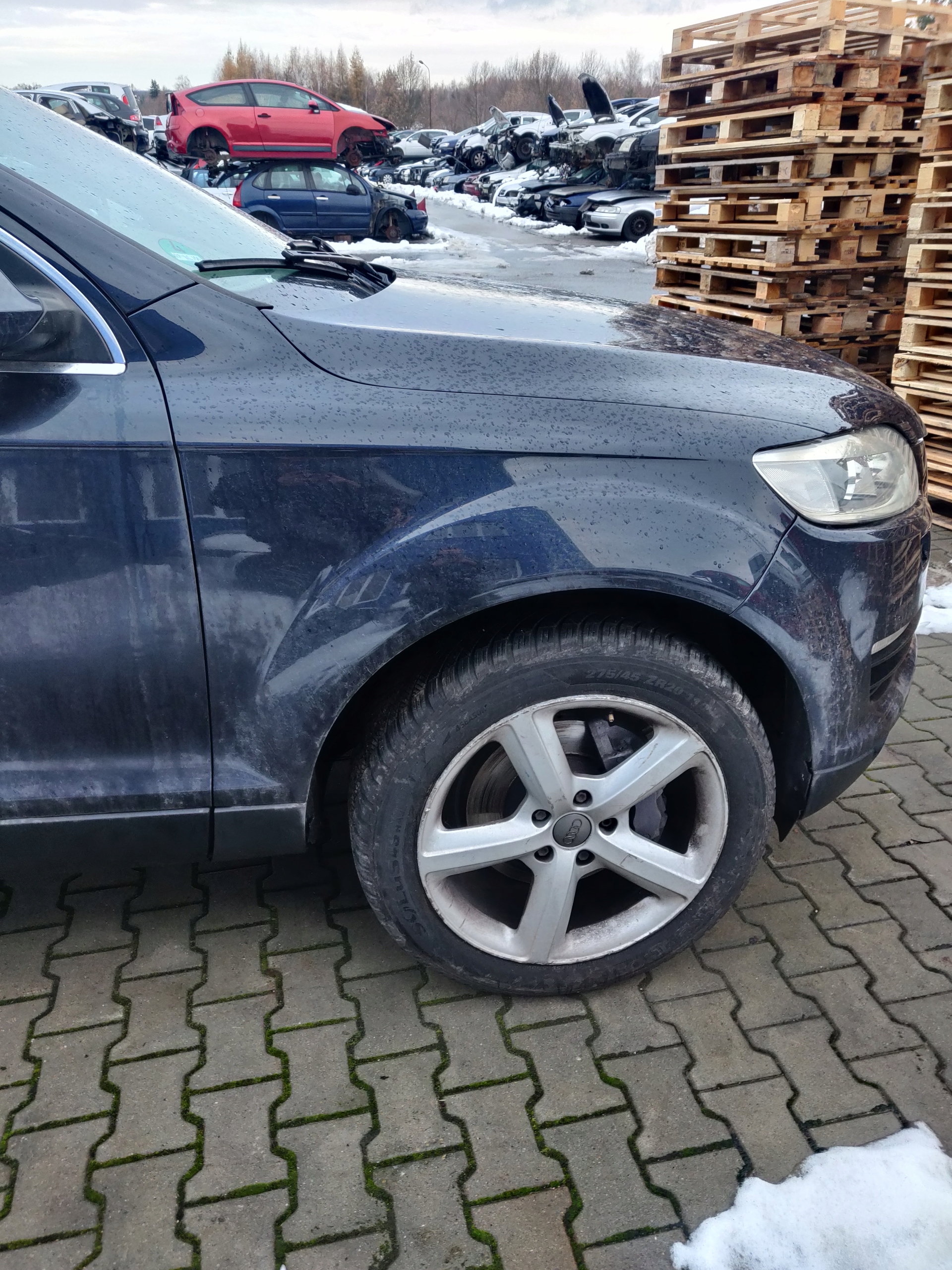 Audi Q7 I 4L (05-09) 3.0 TDI Błotnik prawy przód LZ5Q