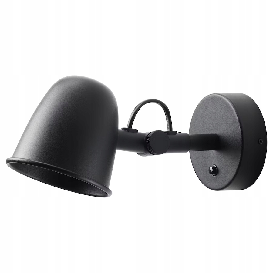 

Ikea Skurup Lampa ścienna stała instalacja czarny