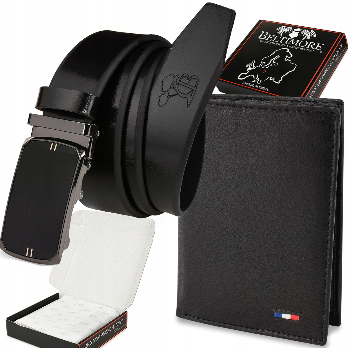Sada pánských kožených pásek velká Beltimore