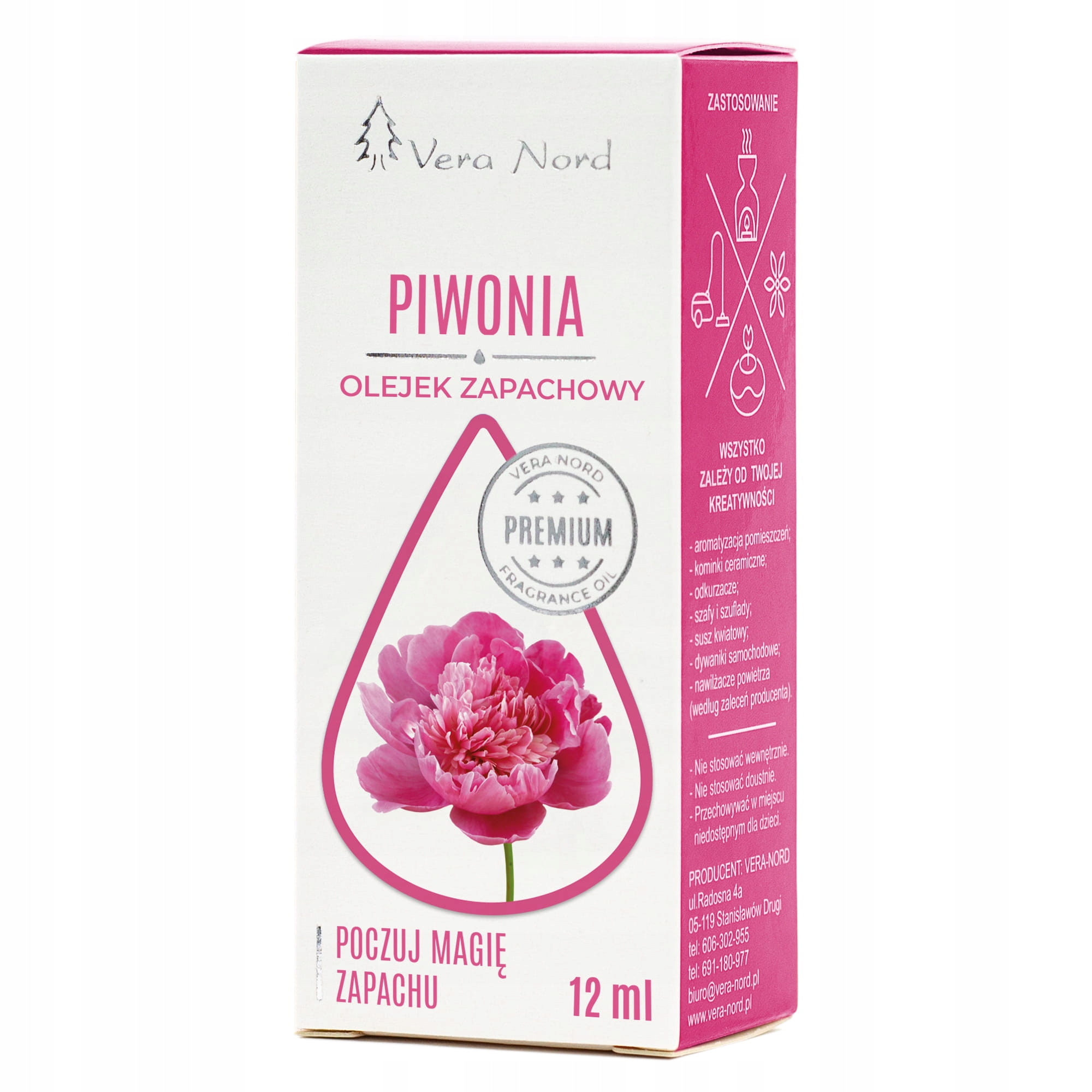 

Olejek zapachowy 12 ml piwonia