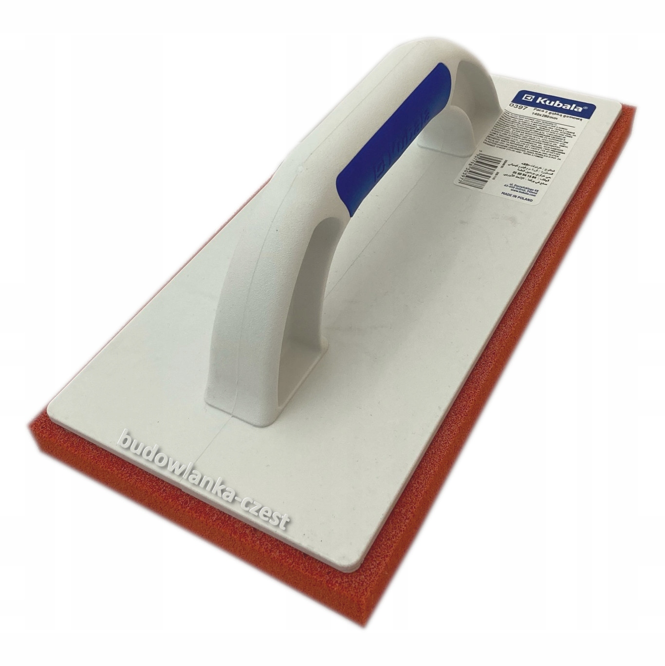 KUBALA PACA Z GĄBKĄ GUMOWĄ TWARDĄ DO ZACIERANIA Kod producenta 0397