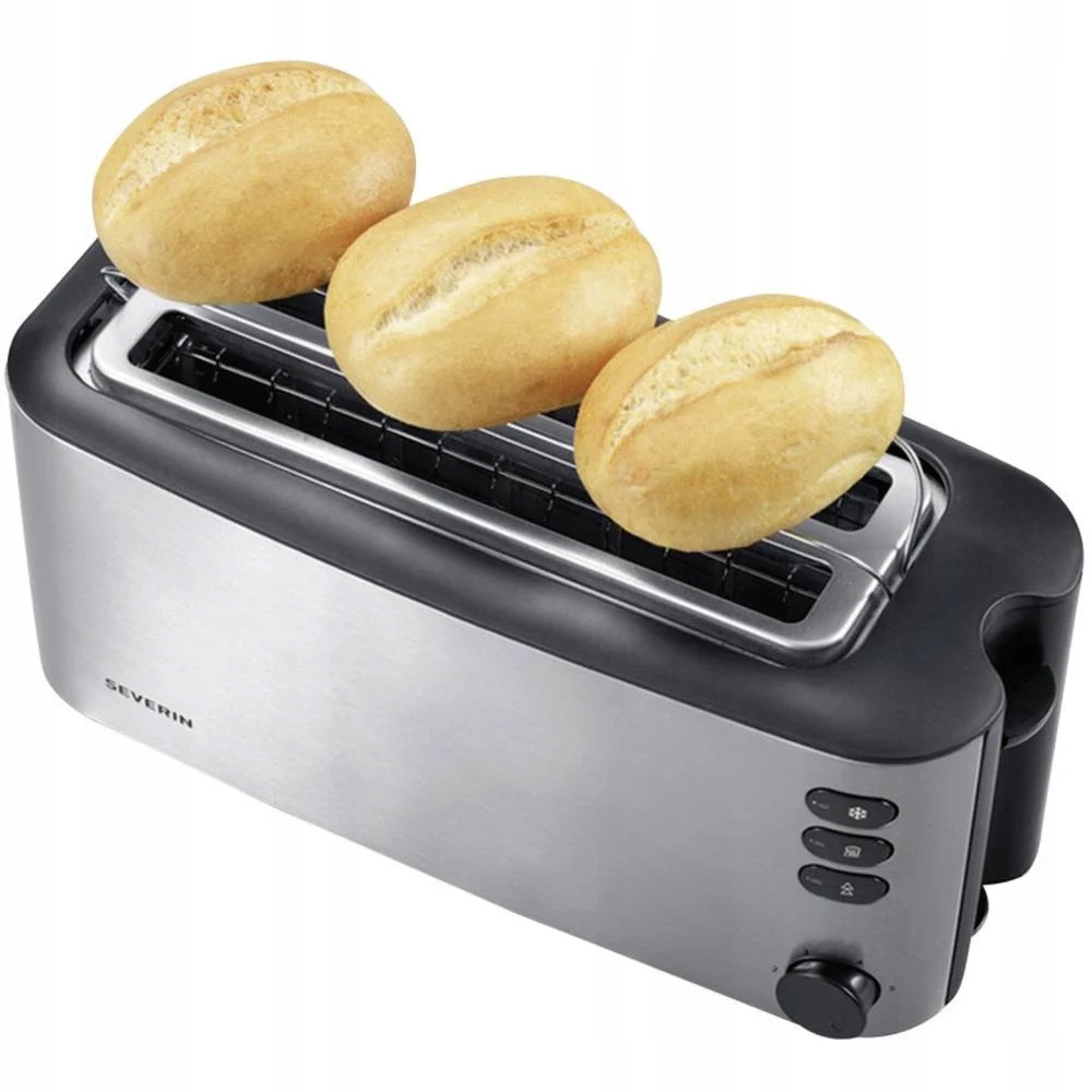 TOSTER OPIEKACZ DO GRZANEK TOSTÓW 4 TOSTY Severin srebrny/szary 1400 W Kolor dominujący srebrny/szary
