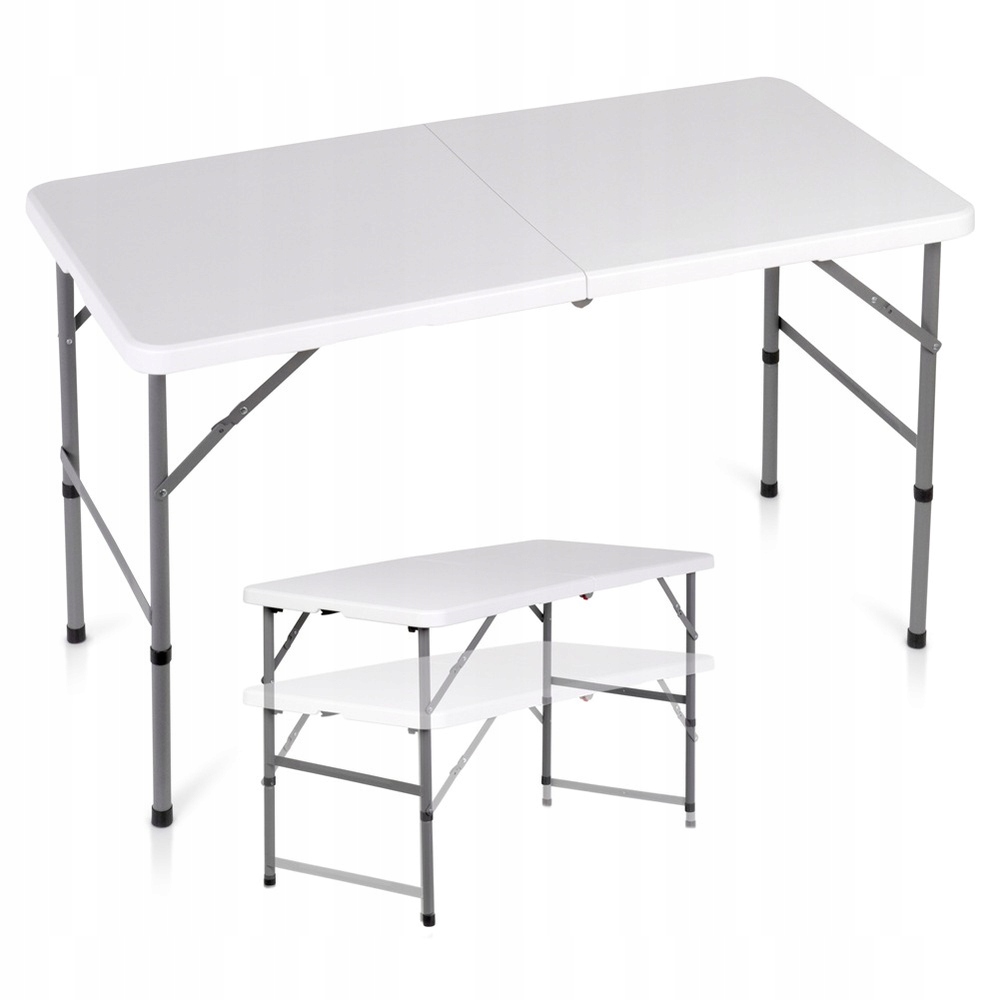 Turistický stolek zahradní kempingový stůl přenosný kufr 120x60 cm