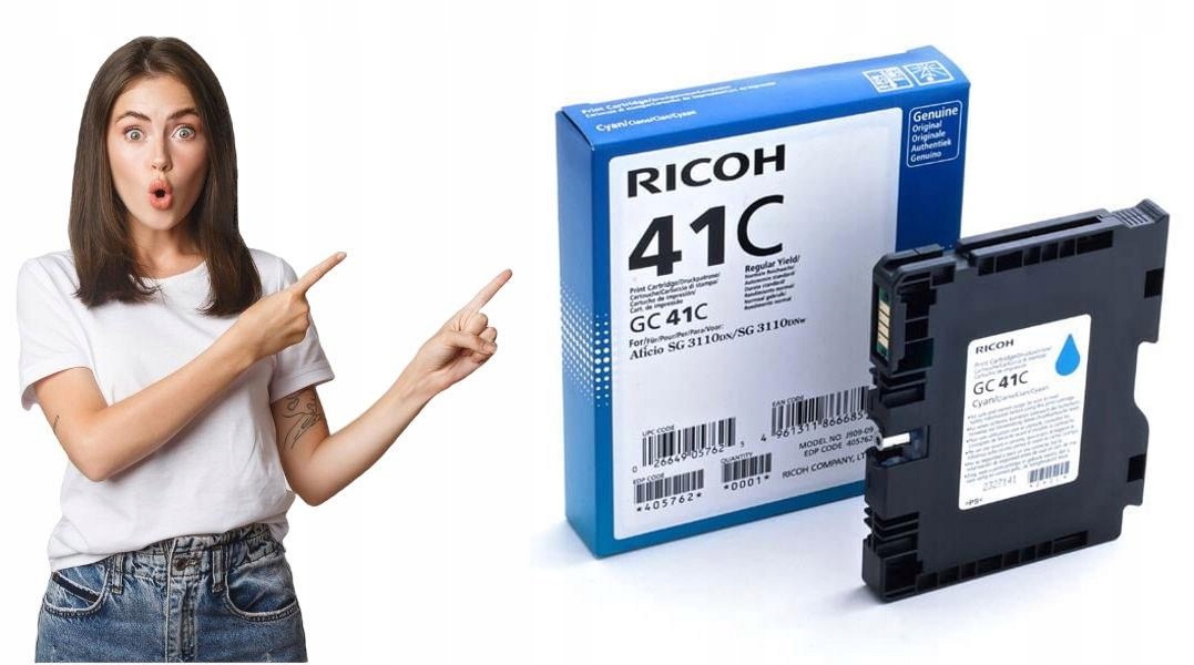 Tusz niebieski, zamiennik Grawerton Ricoh SG3110DN