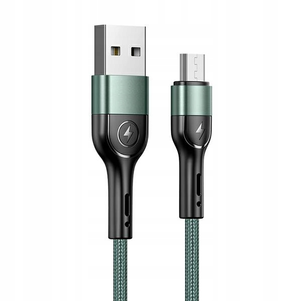 

Usams Kabel pleciony 2A micro Usb zielony 1 metr
