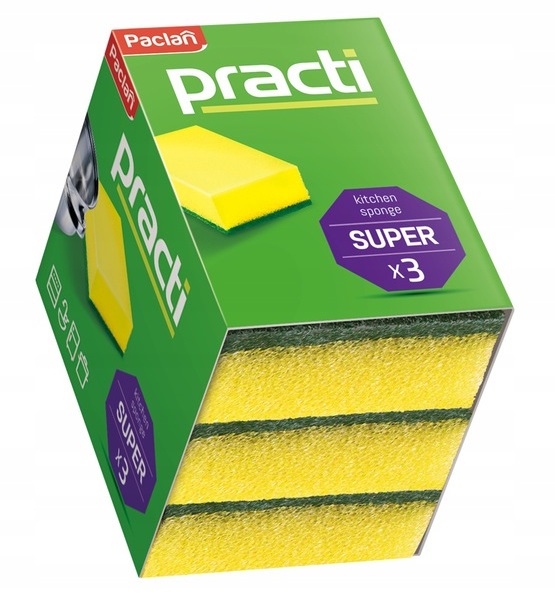 

Paclan Practi Gąbki do Naczyń zmywaki kuchenne A'3