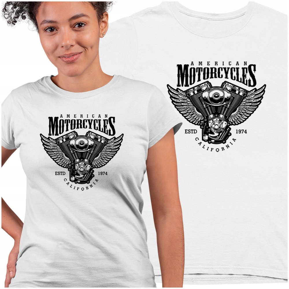 

Tshirt Motocyklowa z Motorem Silnik S