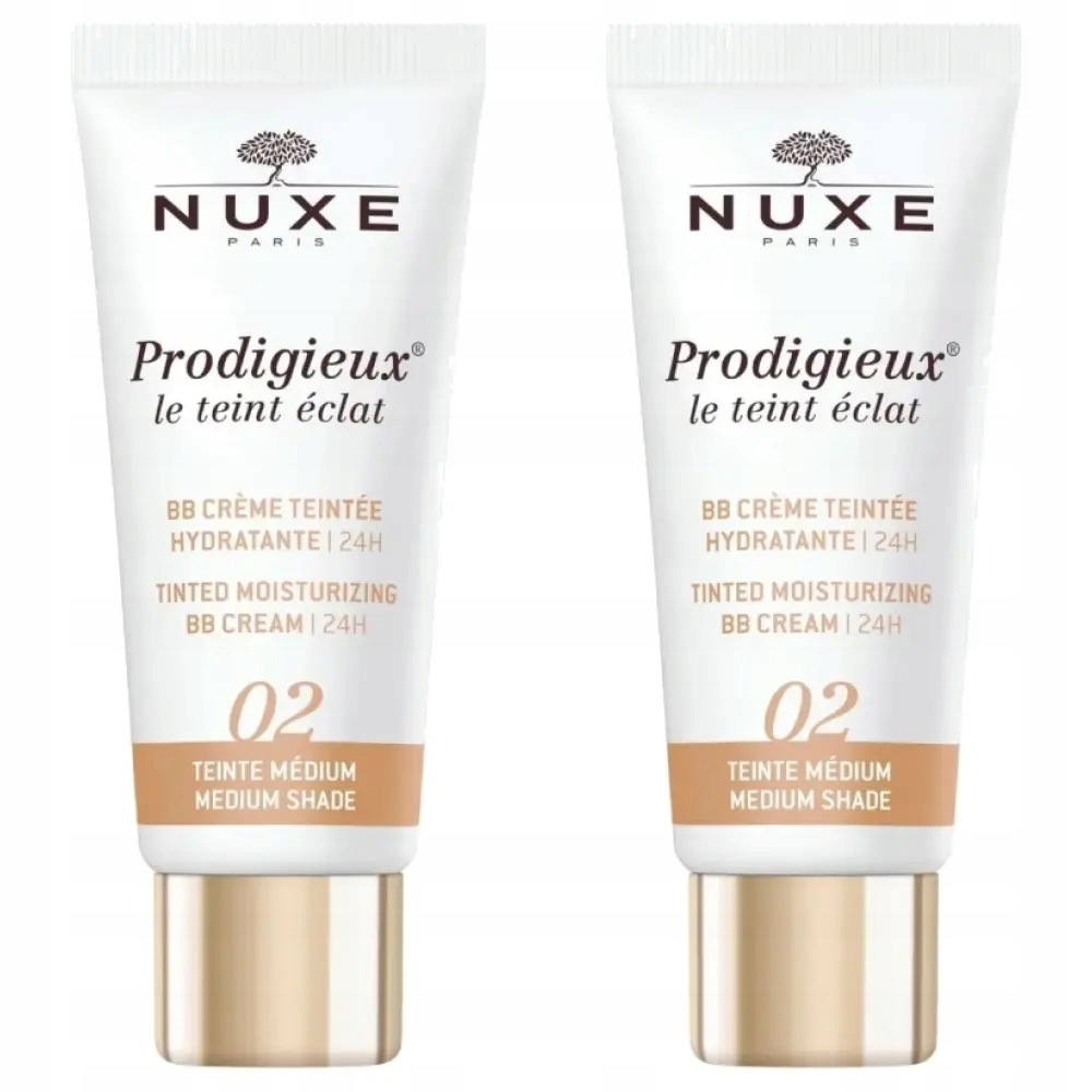 2x Nuxe Prodigieux Krem Bb do twarzy średni 02, 30 ml