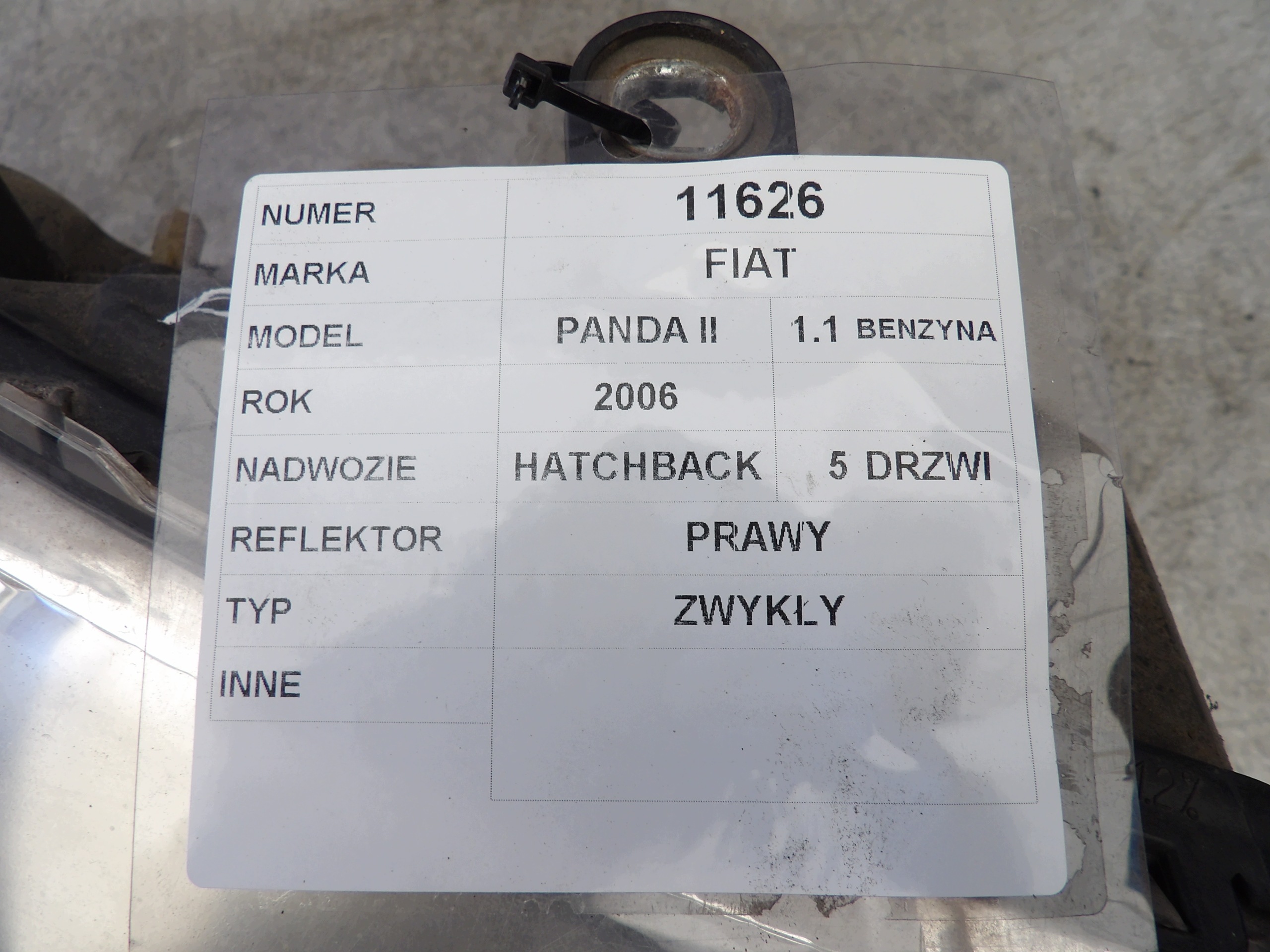 Fiat Panda light front right