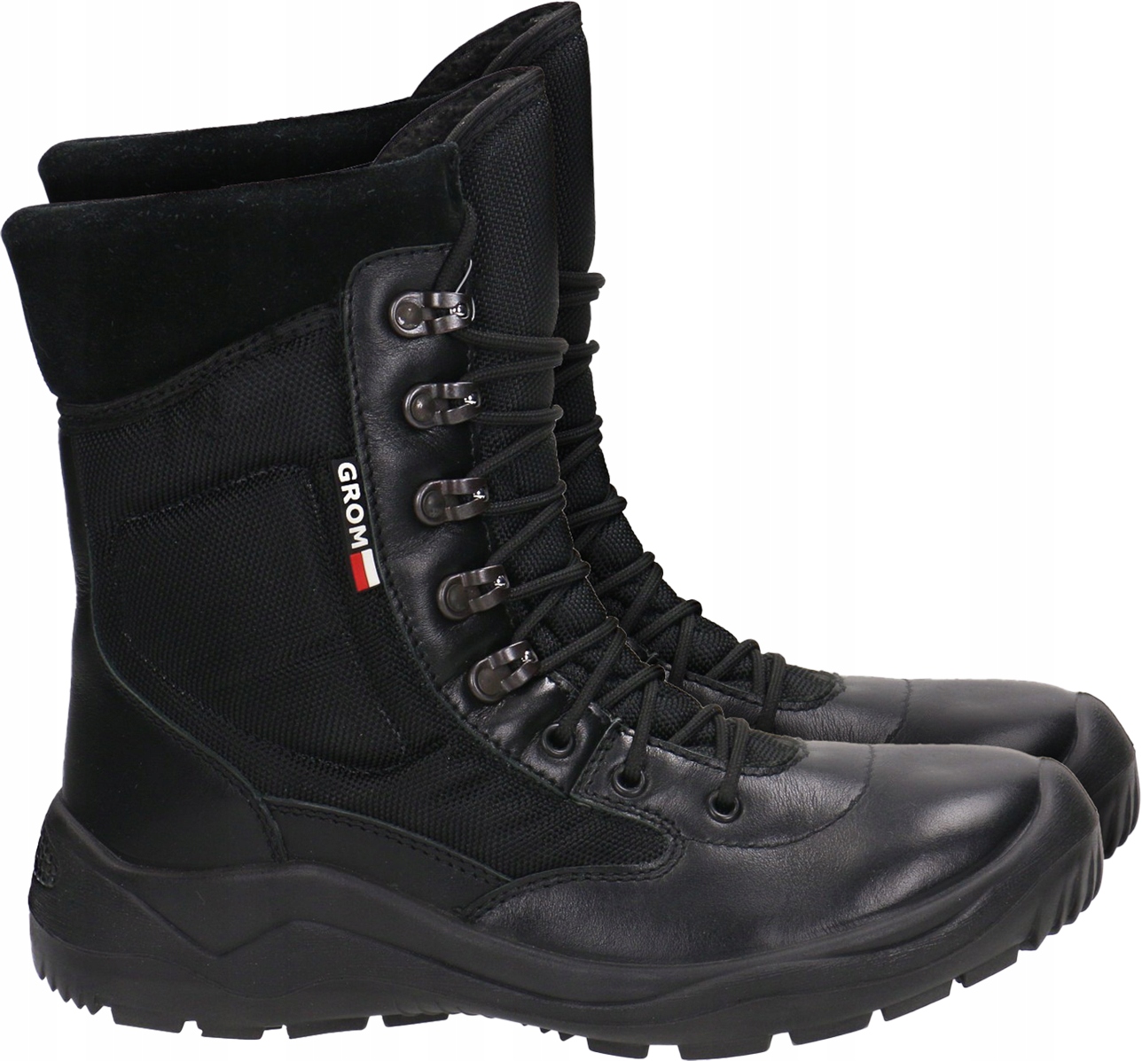 Vojenské vysoké kožené boty Grom pro bezpečnostní pracovníky