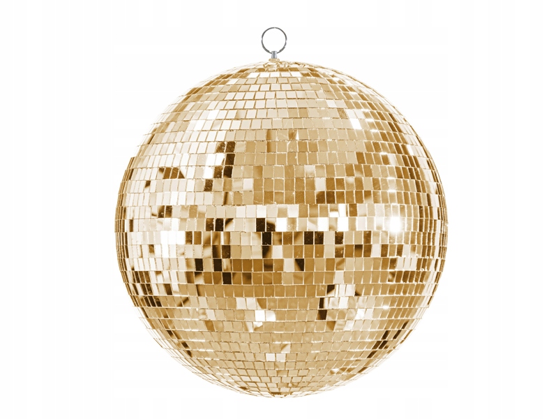 Kula Listrzana Disco 40 cm Szampański Złoty 1 sztuka Party Deco