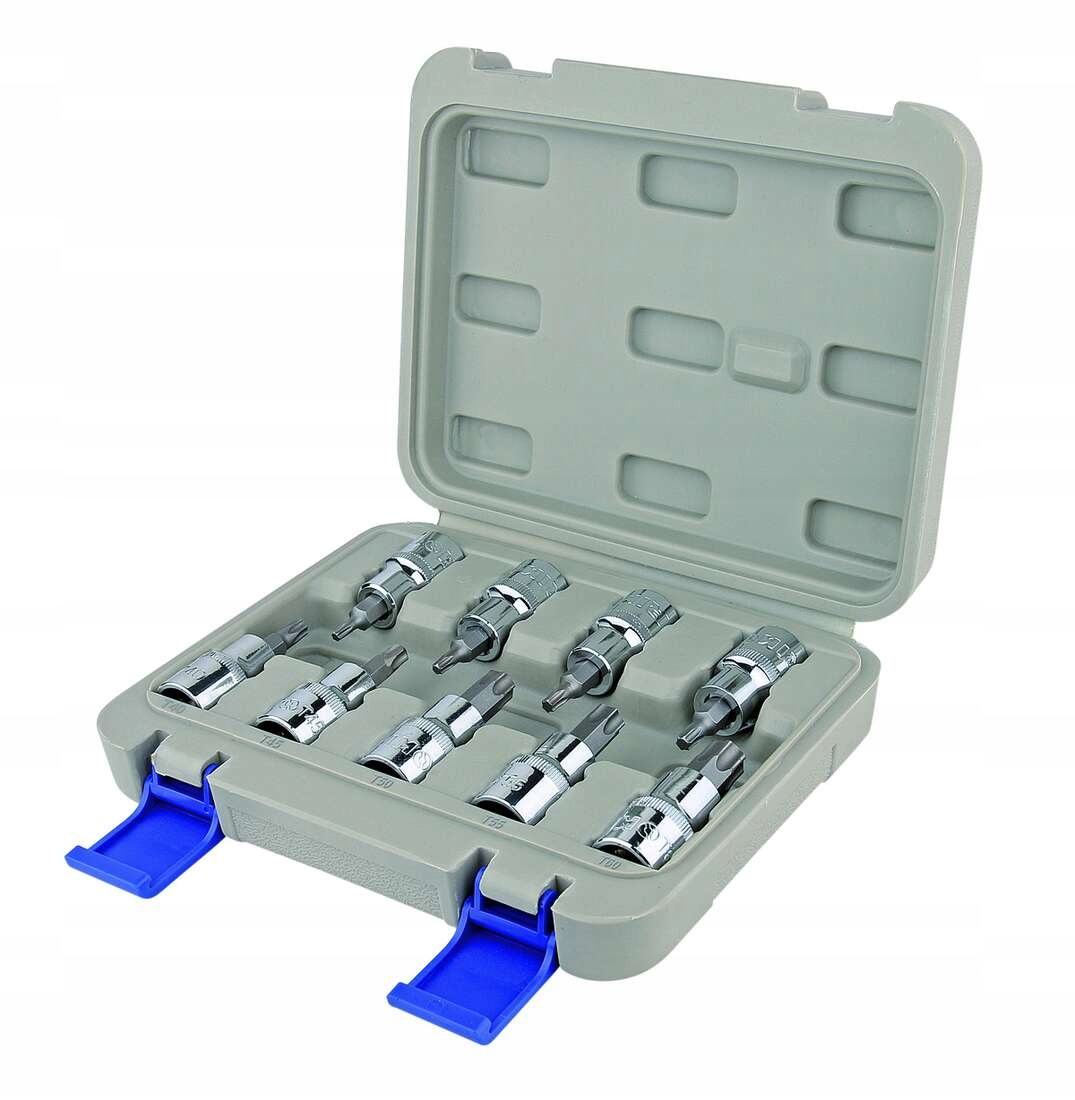 sada nástrčiek 1/2" pre skrutky Torx, 9 ks T20-T60 Irimo [129-9T-4]