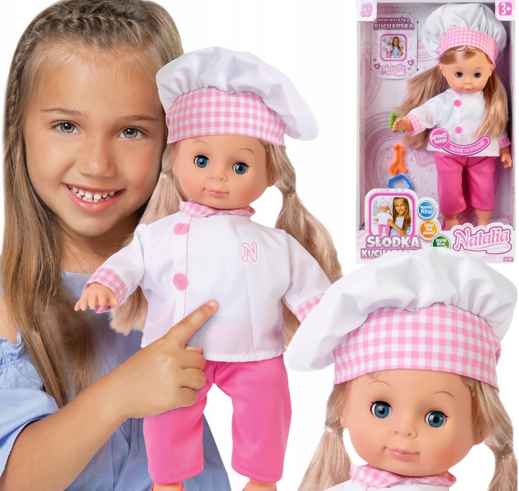 Lalka Natalia Słodka Kuchareczka Akcesoria 0664