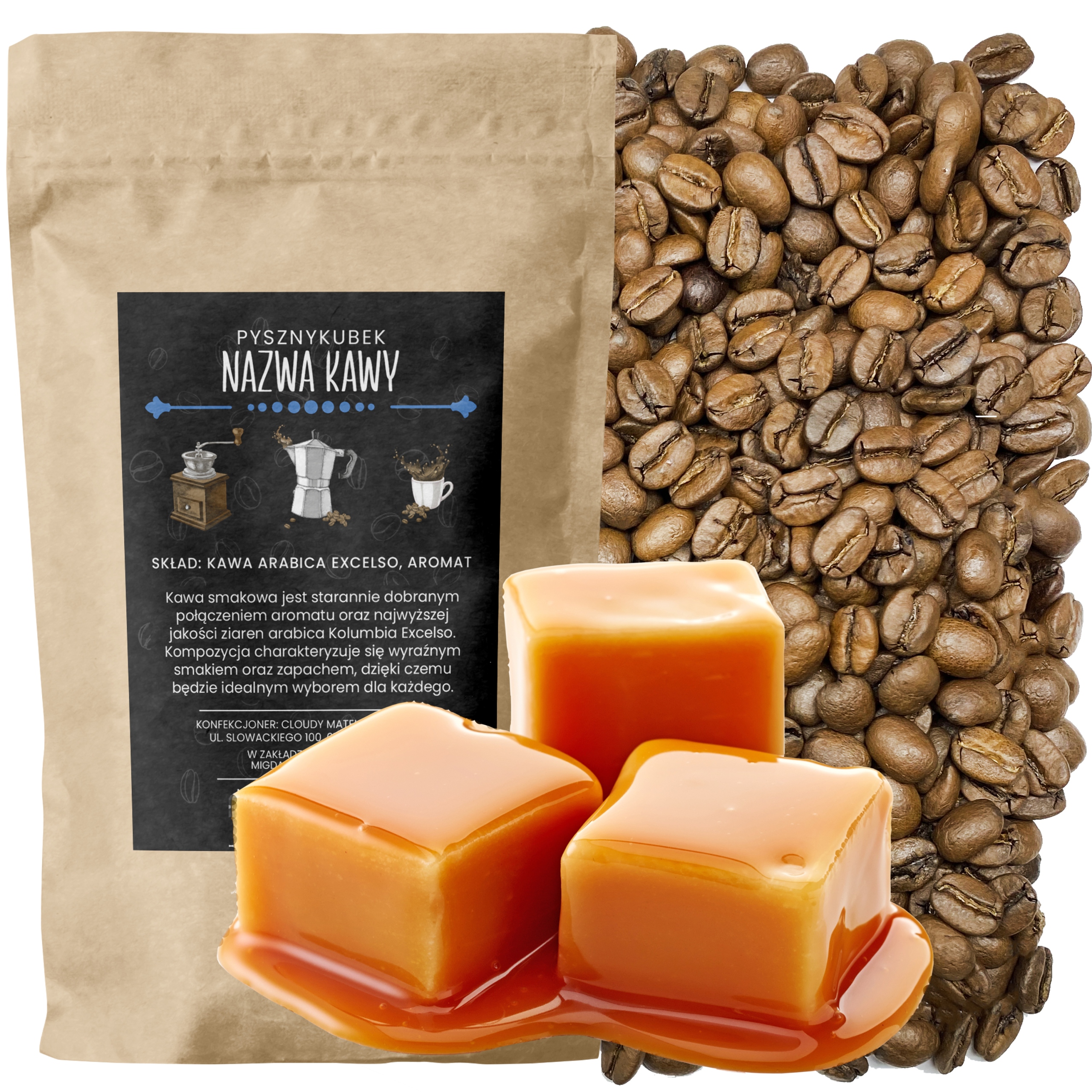 Kawa smakowa Toffife 1000G 1KG arabica Toffee