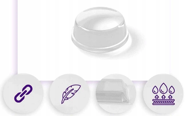 Silikonowy odbojnik stoper 16szt. firma 3m duże Marka Efox