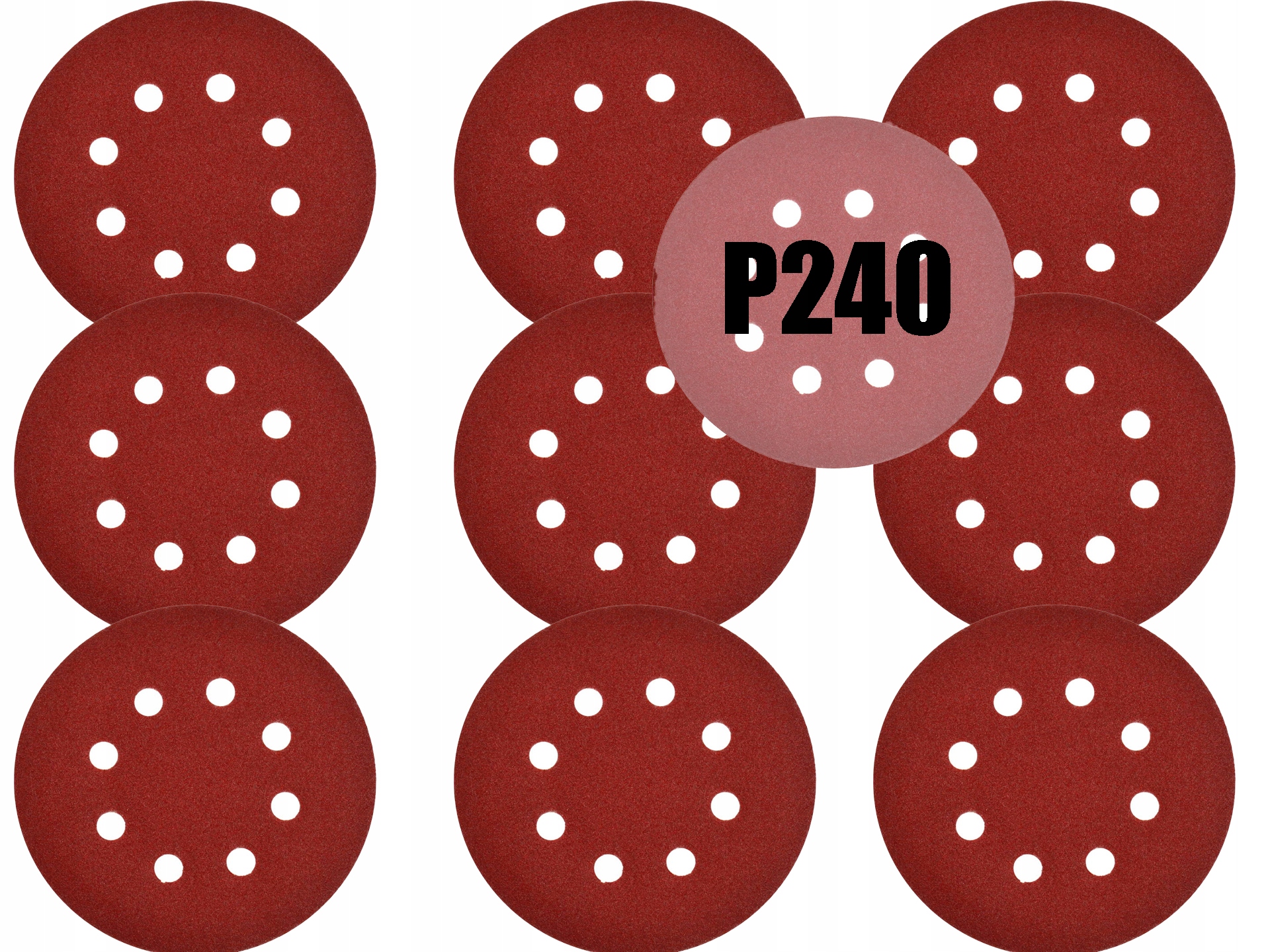

Papier ścierny rzep na dysk 125mm P240 10szt.