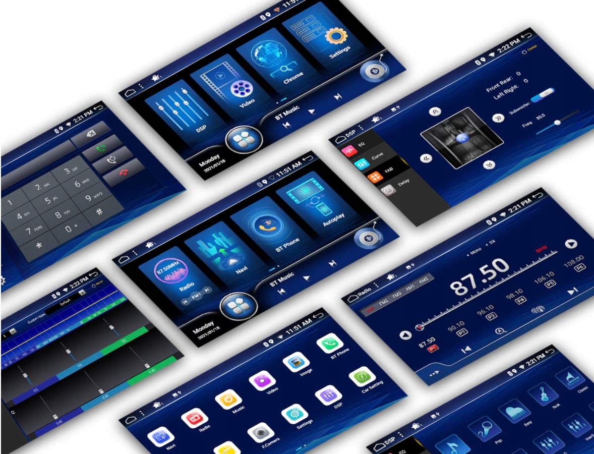 RADIO ANDROID JEEP RENEGADE 4/64 DSP! Montaż 2-DIN